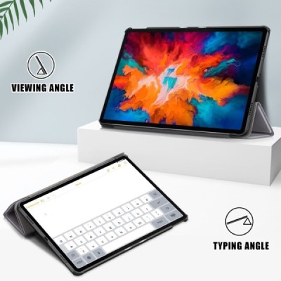 Lenovo Tab P11 Pro 11.5" (J706F) atvēramais pelēks maciņš | Vacins.lv