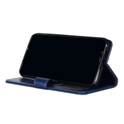 Samsung Galaxy A72 5G (A726B, A725F) atvēramais ādas zils maciņš (maks) | Vacins.lv