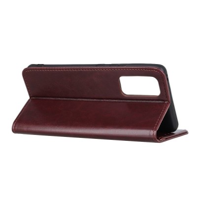 Samsung Galaxy A72 5G (A726B, A725F) atvēramais ādas brūns maciņš (maks) | Vacins.lv