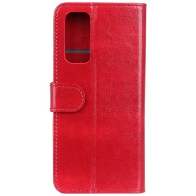 Samsung Galaxy A52 5G (A526B, A525F) atvēramais ādas sarkans maciņš (maks) | Vacins.lv