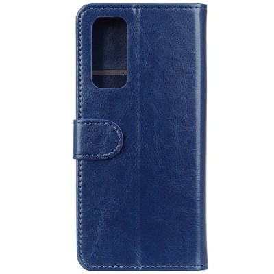 Samsung Galaxy A52 5G (A526B, A525F) atverčiamas mėlynas odinis dėklas - piniginė | Priedai.lt