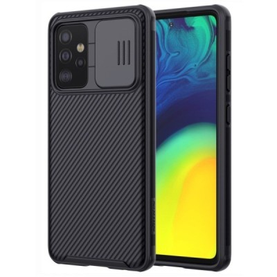 Samsung Galaxy A52 5G (A526B) „Nillkin“ CamShield juodas dėklas, nugarėlė su kameros apsauga | Priedai.lt