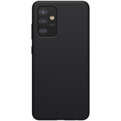 Samsung Galaxy A52 5G (A526B) "Nillkin" Flex Liquid Silicone juodas dėklas - nugarėlė | Priedai.lt