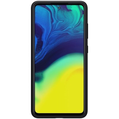 Samsung Galaxy A52 5G (A526B) "Nillkin" Flex Liquid Silicone juodas dėklas - nugarėlė | Priedai.lt
