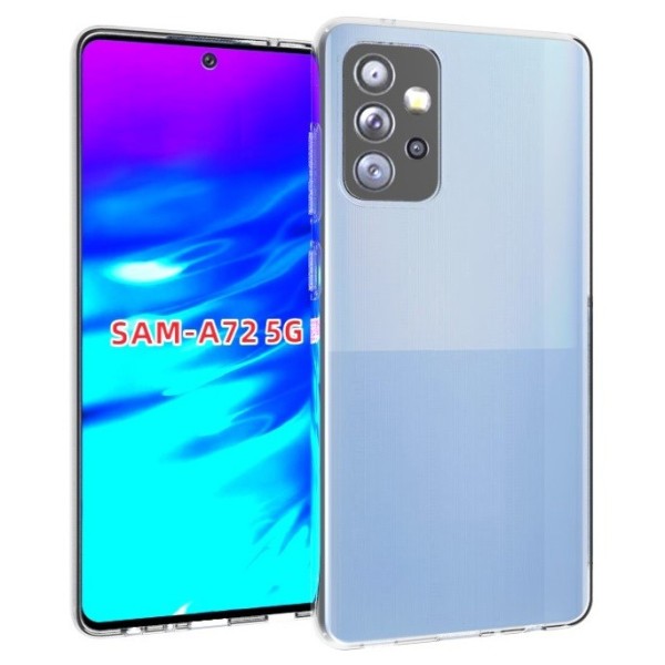 Kieto silikono (TPU) dėklas - skaidrus (Galaxy A72)