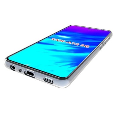 Samsung Galaxy A72 5G (A726B, A725F) kieto silikono TPU skaidrus dėklas - nugarėlė | Priedai.lt