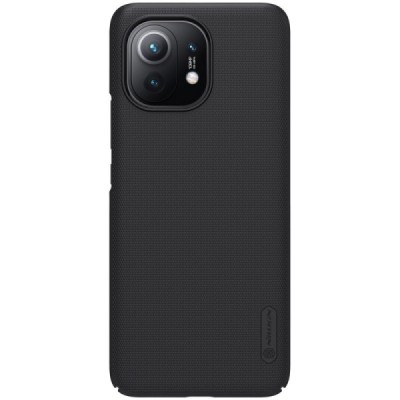 Xiaomi Mi 11 Nillkin Frosted Shield juodas plastikinis dėklas | Priedai.lt