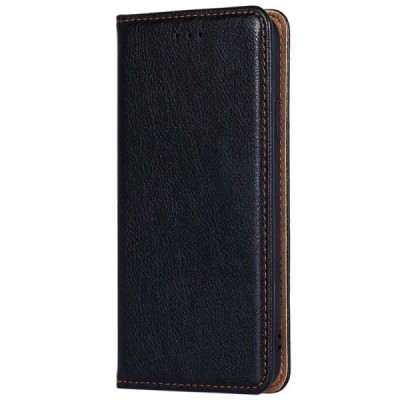 Samsung Galaxy A72 (A726B, A725F) Solīds melns ādas atvērams maciņš | Vacins.lv