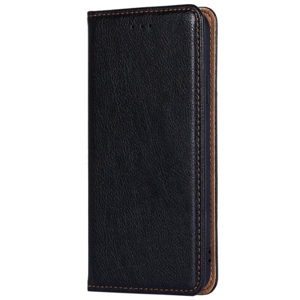 Solīds atvērams maciņš - melns (Galaxy A72)