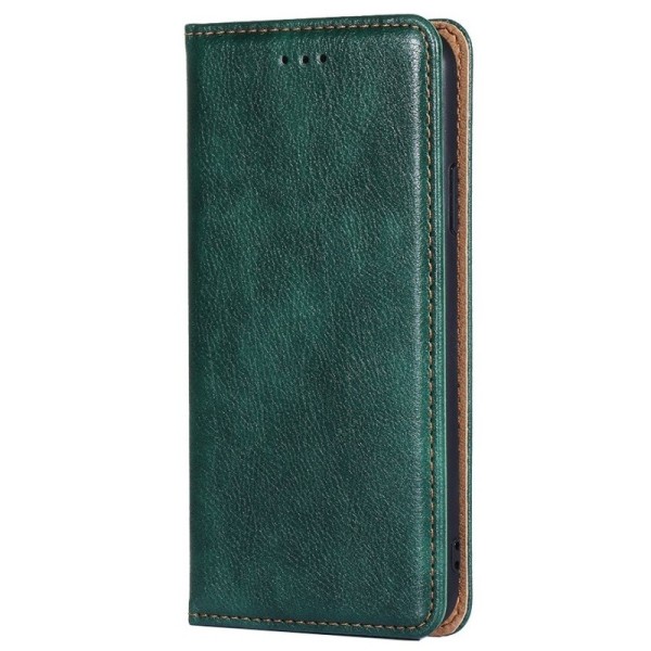 Solīds atvērams maciņš - zaļš (Galaxy A72)