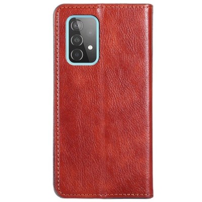 Solidus Samsung Galaxy A52 5G (A526B, A525F) rudas odinis atverčiamas dėklas | Priedai.lt