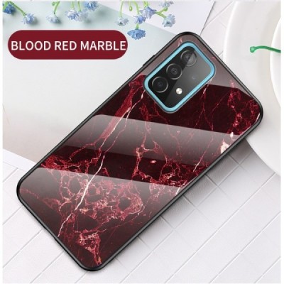 Samsung Galaxy A52 5G (A526B, A525F) „Marble“ cieta silikona (TPU) sarkans apvalks | vacins.lv