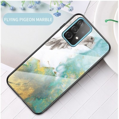 Samsung Galaxy A52 5G (A526B, A525F) „Marble“ cieta silikona (TPU) zaļš apvalks | Vacins.lv