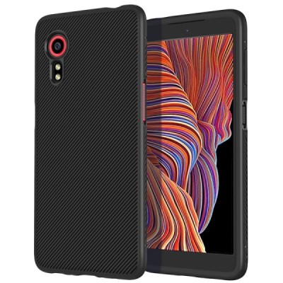Samsung Galaxy Xcover 5 (G525) cieta silikona (TPU) melns apvalks | vacins.lv