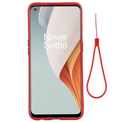OnePlus Nord N100 „Shell“ cieta silikona (TPU) sarkans apvalks | vacins.lv