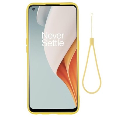 OnePlus Nord N100 „Shell“ cieta silikona (TPU) dzeltens apvalks | vacins.lv