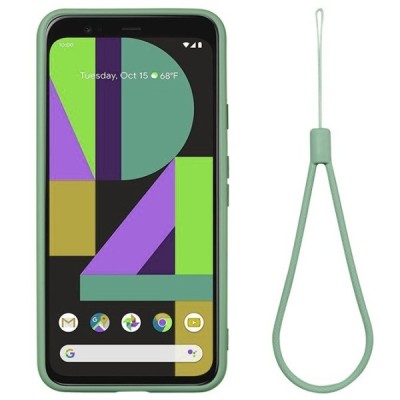 Google Pixel 5 „Shell“ cieta silikona (TPU) zaļš apvalks | Vacins.lv