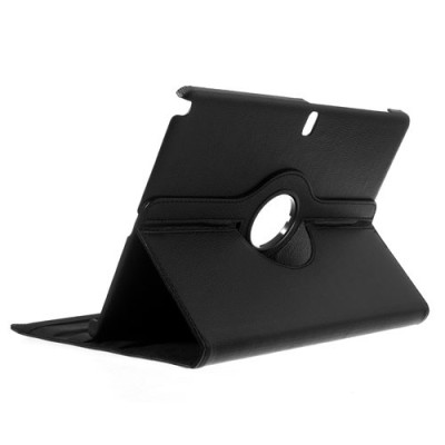 Samsung Galaxy Note Pro 12.2 P905 atverčiamas juodas odinis dėklas, sukiojamas 360° / Priedai.lt