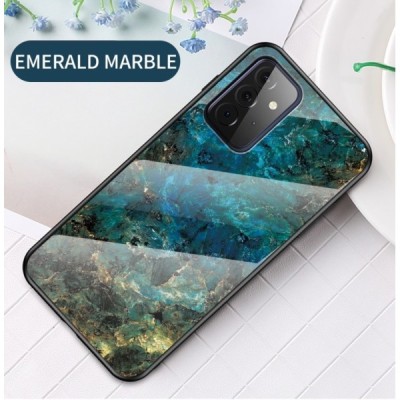 Samsung Galaxy A72 (A726B, A725F) „Marble“ cieta silikona (TPU) zils apvalks | vacins.lv