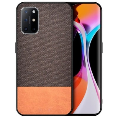 Samsung Galaxy A72 (A726B, A725F) „Bi-Color“ Splicing brūns ādas apvalks | Vacins.lv