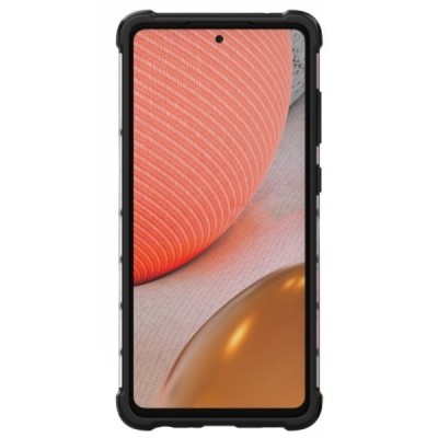 Honeycomb sustiprintos apsaugos Samsung Galaxy A72 (A726B, A725F) skaidrus kieto silikono (TPU) ir plastiko dėklas | Priedai.lt