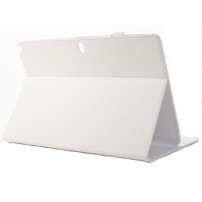 Samsung Galaxy Note Pro 12.2 P905 atvēramais balts stāvu ādas futrālis / Vacins.lv