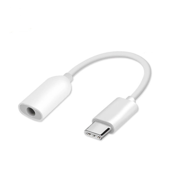 Originalus „Xiaomi“ USB-C - 3.5 mm AUX adapteris - baltas