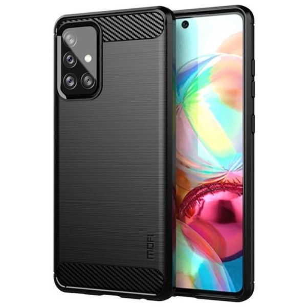 „Mofi“ kieto silikono (TPU) dėklas - juodas (Galaxy A72)