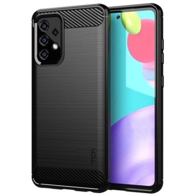 Samsung Galaxy A52 5G (A526B, A525F) „Mofi“ kieto silikono TPU juodas dėklas - nugarėlė | Priedai.lt
