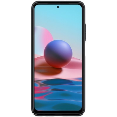 Xiaomi Redmi Note 10 4G (Note 10s, Poco M5s) Nillkin CamShield juodas dėklas, nugarėlė su kameros apsauga | Priedai.lt