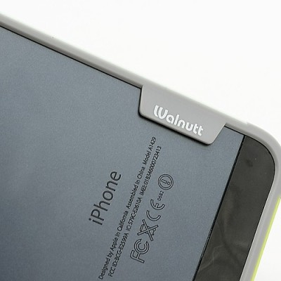 Baltos, žalios ir pilkos spalvų „Walnutt“ Trio kieto silikono (TPU) Apple iPhone SE (5, 5s) dėklas (rėmelis) - kraštų apvadas, b