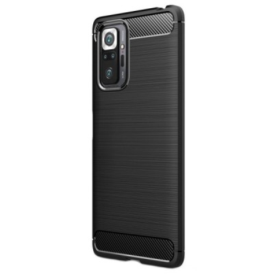 Xiaomi Redmi Note 10 Pro kieto silikono TPU juodas dėklas - nugarėlė | Priedai.lt