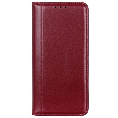 Xiaomi Redmi Note 10S (Note 10 4G, Poco M5s) bordo ādas atvērams maciņš ar magnetu | Vacins.lv