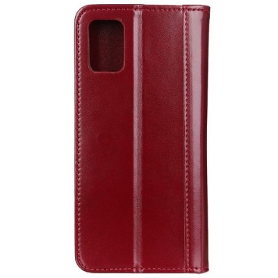 Xiaomi Redmi Note 10S (Note 10 4G, Poco M5s) bordo ādas atvērams maciņš ar magnetu | Vacins.lv