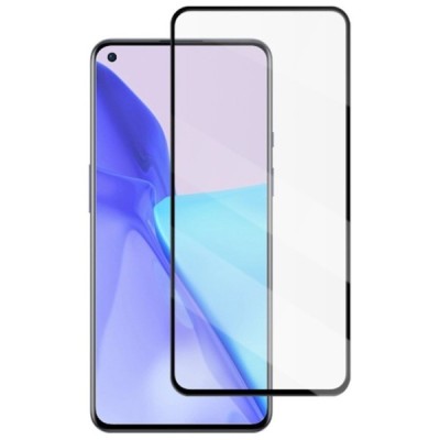 OnePlus 9, OnePlus 8T „Mocolo“ 9H Tempered Glass sustiprintos apsaugos juodas pilnai dengiantis apsauginis ekrano stiklas 0,26 m
