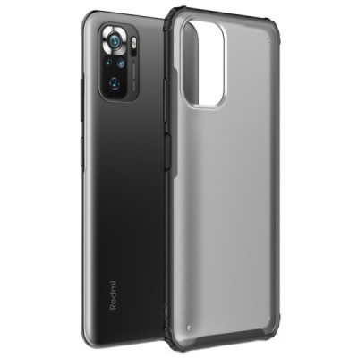 Xiaomi Redmi Note 10S (Note 10 4G, Poco M5s) „Armor“ matēts apmales melnā krāsā apvalks | Vacins.lv