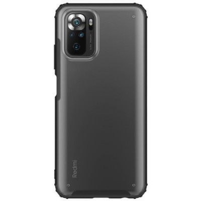 Xiaomi Redmi Note 10S (Note 10 4G, Poco M5s) „Armor“ matēts apmales melnā krāsā apvalks | Vacins.lv