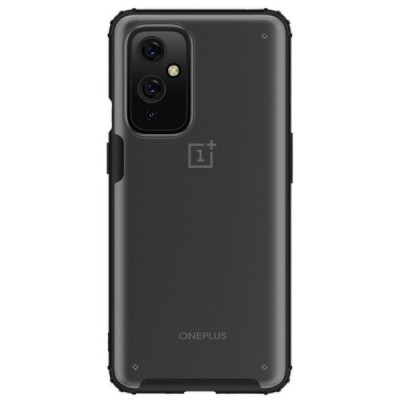 OnePlus 9 „Armor“ matēts apmales melnā krāsā apvalks | Vacins.lv