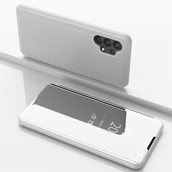 Plastmasas atvērams maciņš - sudrabs (Galaxy A32 4G)