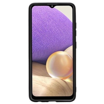 Samsung Galaxy A32 4G (A325F) „Shell“ cieta silikona (TPU) melns apvalks | vacins.lv