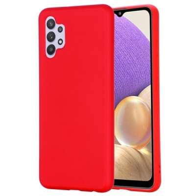 Samsung Galaxy A32 4G (A325F) „Shell“ cieta silikona (TPU) sarkans apvalks | vacins.lv