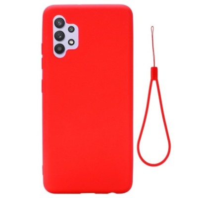 Samsung Galaxy A32 4G (A325F) „Shell“ cieta silikona (TPU) sarkans apvalks | vacins.lv