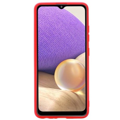 Samsung Galaxy A32 4G (A325F) „Shell“ cieta silikona (TPU) sarkans apvalks | vacins.lv