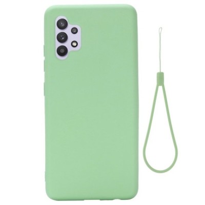 Samsung Galaxy A32 4G (A325F) „Shell“ cieta silikona (TPU) zaļš apvalks | Vacins.lv