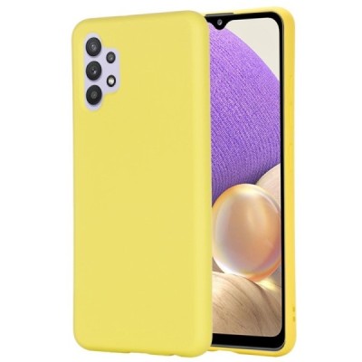 Samsung Galaxy A32 4G (A325F) „Shell“ cieta silikona (TPU) dzeltens apvalks | vacins.lv