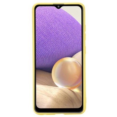 Samsung Galaxy A32 4G (A325F) „Shell“ cieta silikona (TPU) dzeltens apvalks | vacins.lv