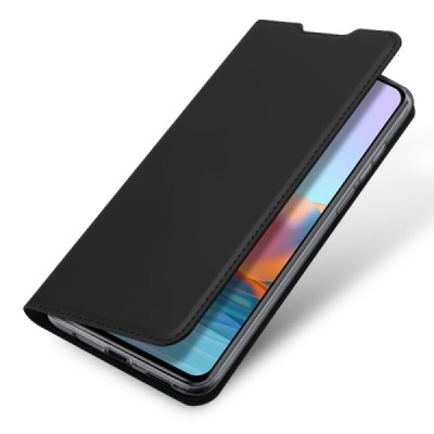 Xiaomi Redmi Note 10 Pro „Dux Ducis“ Skin sērijas melns atvērams maciņš, maks | Vacins.lv