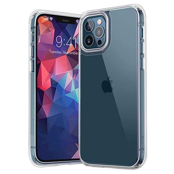 Cieta silikona (TPU) apvalks - dzidrs (iPhone 12 Pro Max)