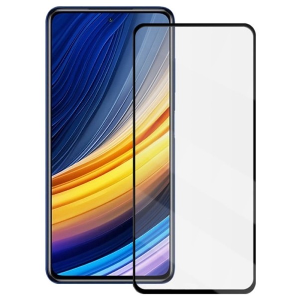 „Mocolo“ 2.5 D Tempered Glass ekrāna aizsargstikls 0.26 mm - melns (Poco X3 / X3 Pro)