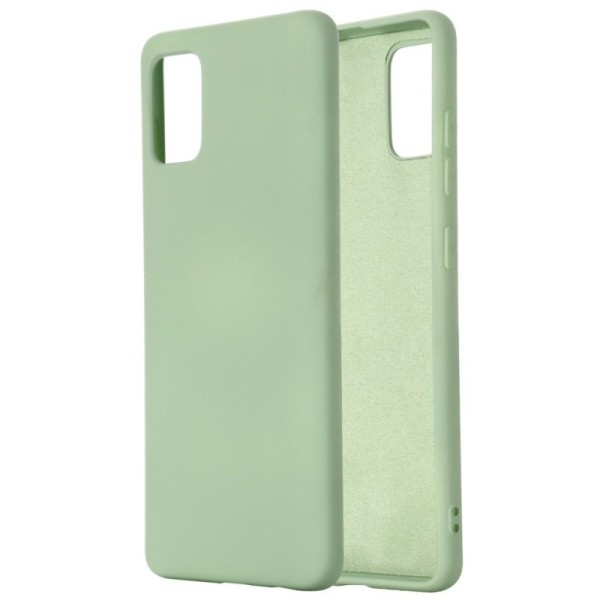 „Shell“ cieta silikona (TPU) apvalks - piparmētru (Galaxy A71 5G)